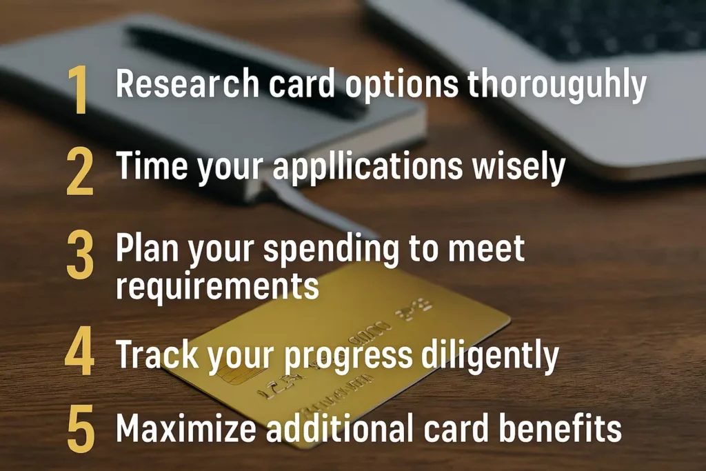 Step-by-step guide to earning maximum credit card sign-up bonuses