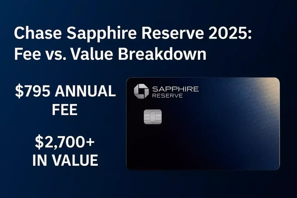Chase Sapphire Reserve 2025: Fee vs. Value Breakdown