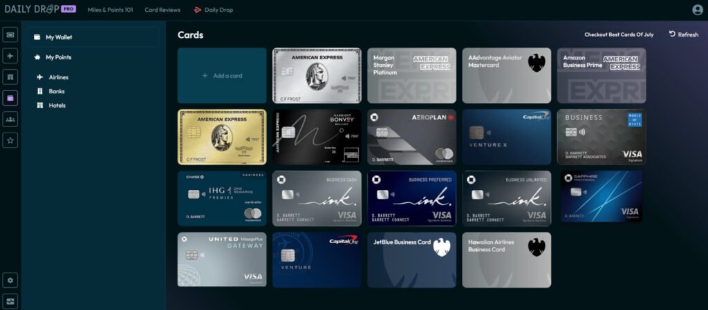Daily Drop Pro wallet setup page