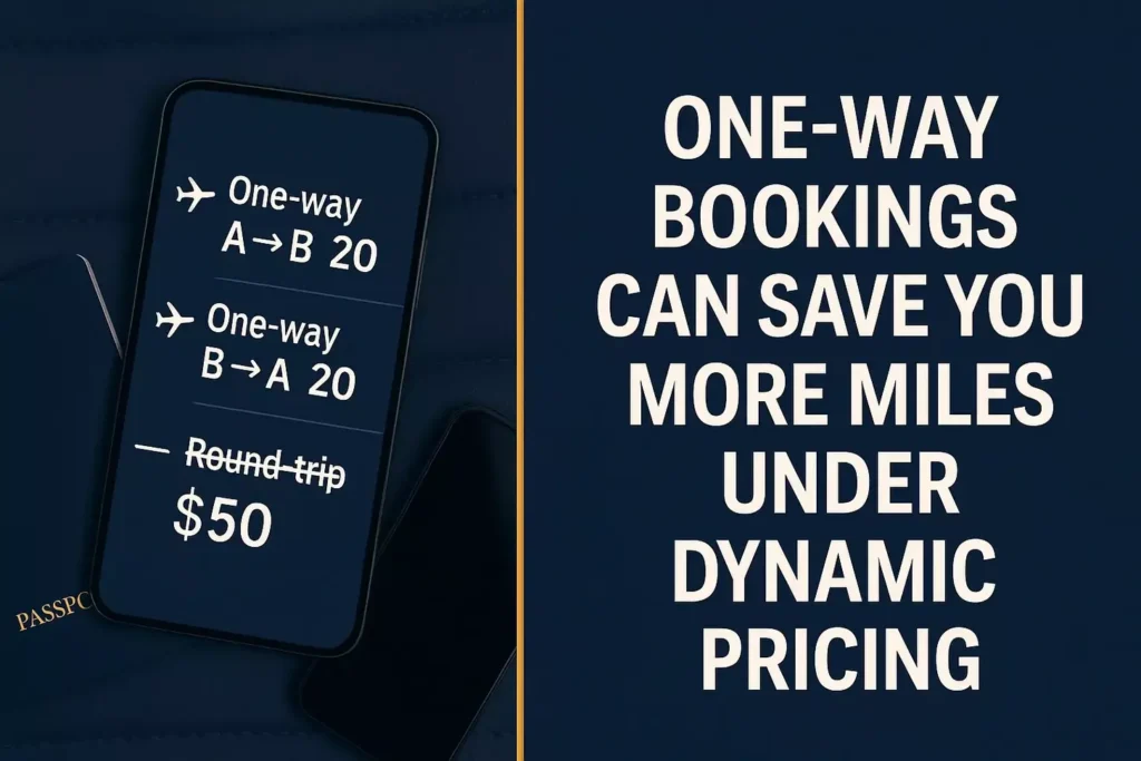 One-Way Bookings Can Save You More Miles Under Dynamic Pricing