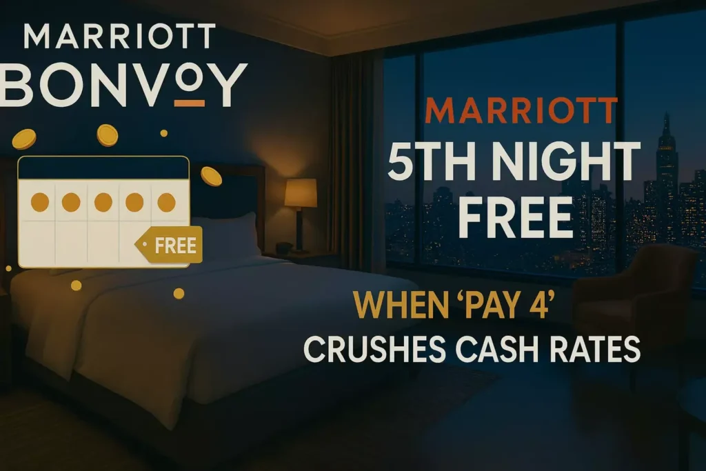Marriott 5th Night Free When Pay 4 Crushes Cash Rates 1