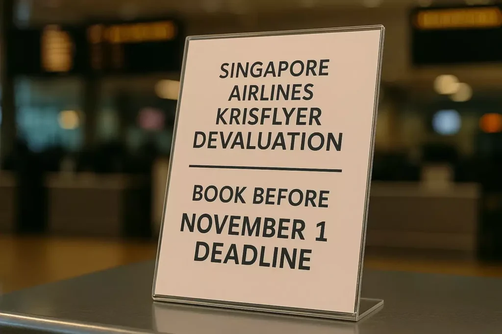 Singapore Airlines KrisFlyer Devaluation