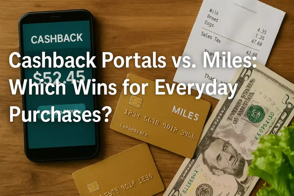 Cashback Portals vs. Miles: Which Wins for Everyday Purchases