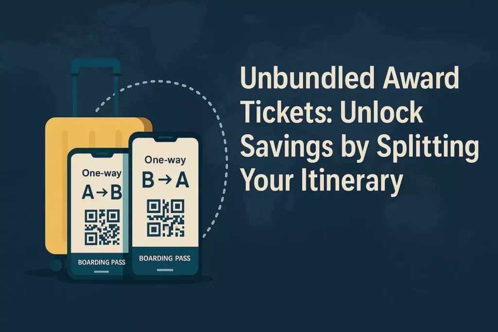 Unbundled Award Tickets: Unlock Savings by Splitting Your Itinerary
