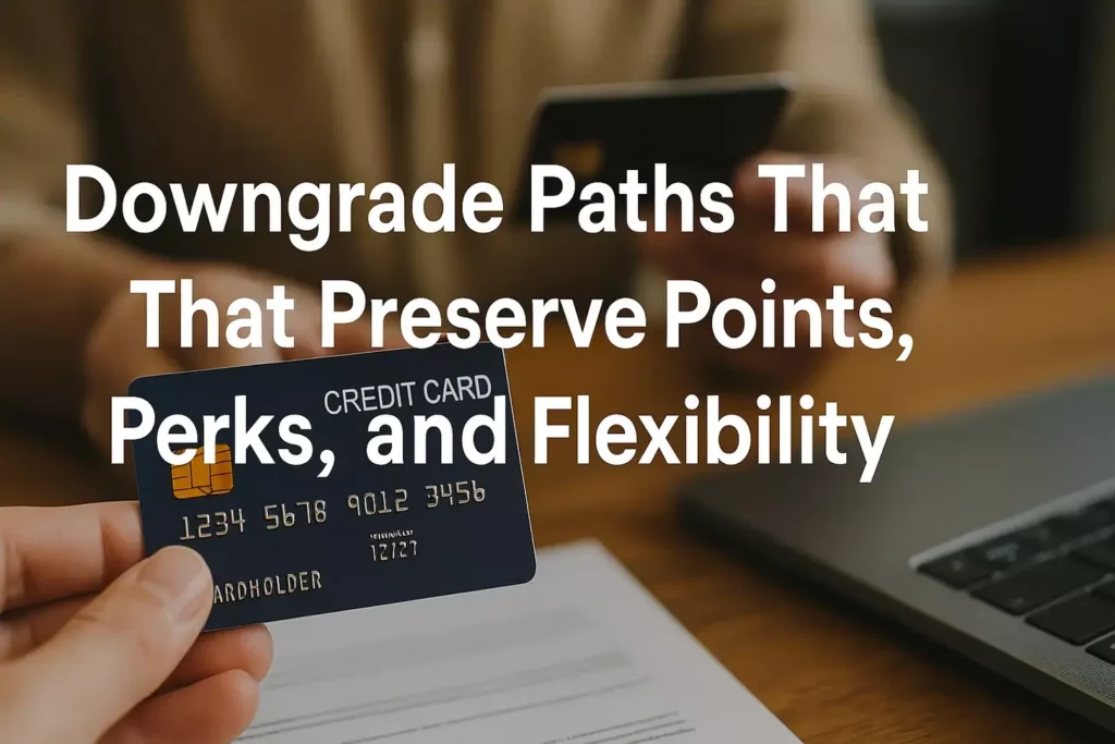 Downgrade Paths That Preserve Points, Perks, and Flexibility