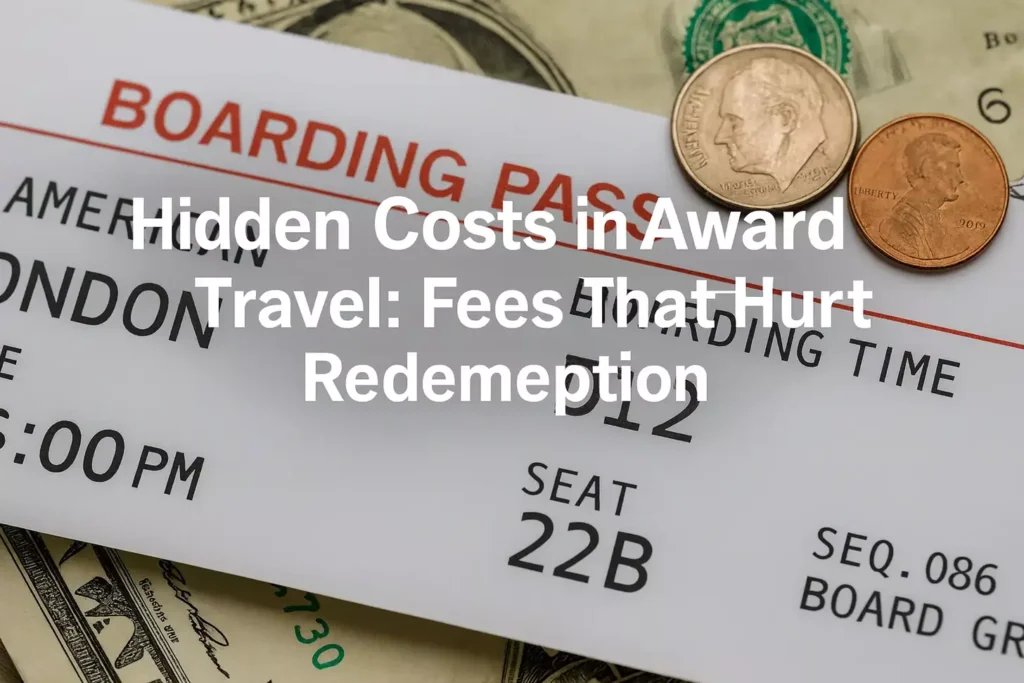 Hidden Costs in Award Travel: Fees That Hurt Redemption 2025