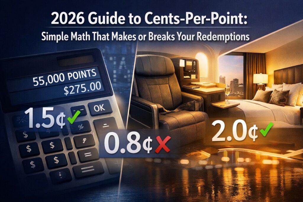 2026 guide to cents-per-point: simple math that makes or breaks your redemptions