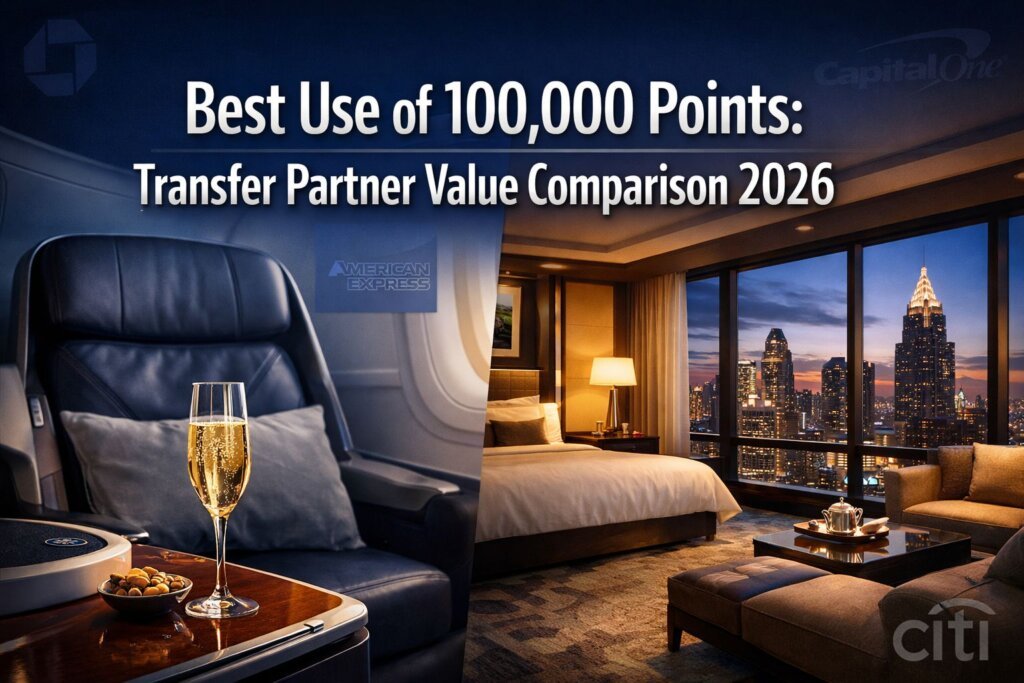Best Use of 100,000 Points: Transfer Partner Value Comparison 2026