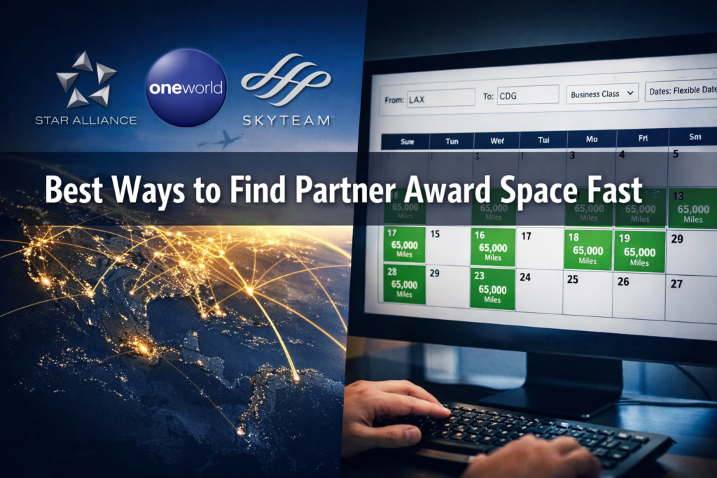 Best ways to find partner award space fast