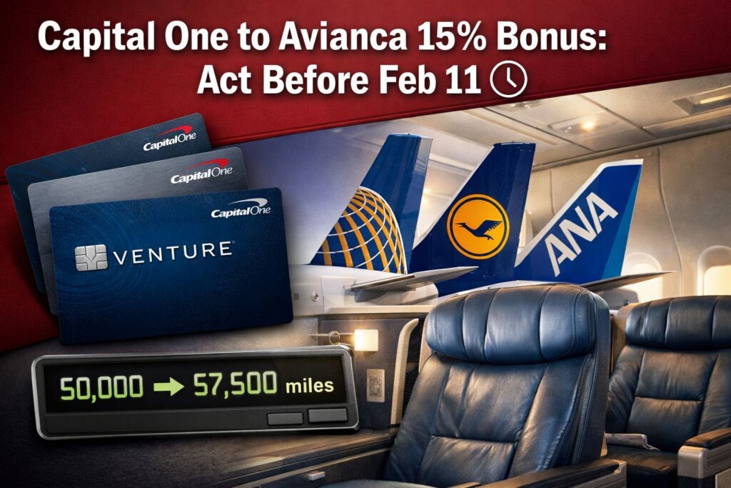 Capital One to Avianca 15% Bonus (Expires Feb 11)