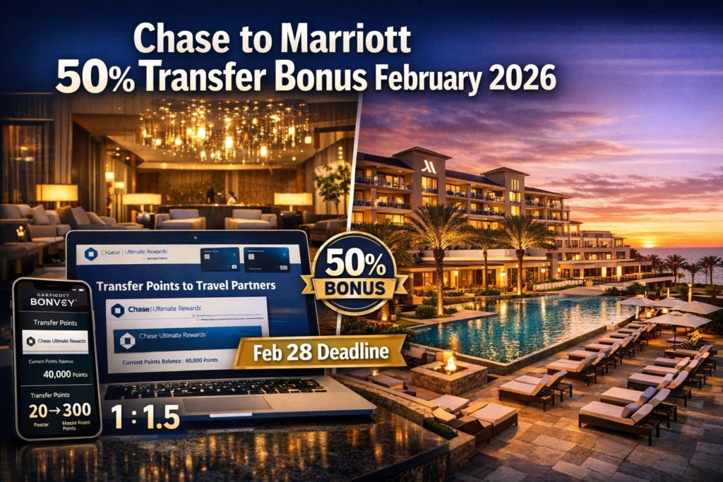 Chase to Marriott 50% Transfer Bonus February 2026 &ndash; Maximize Your Points