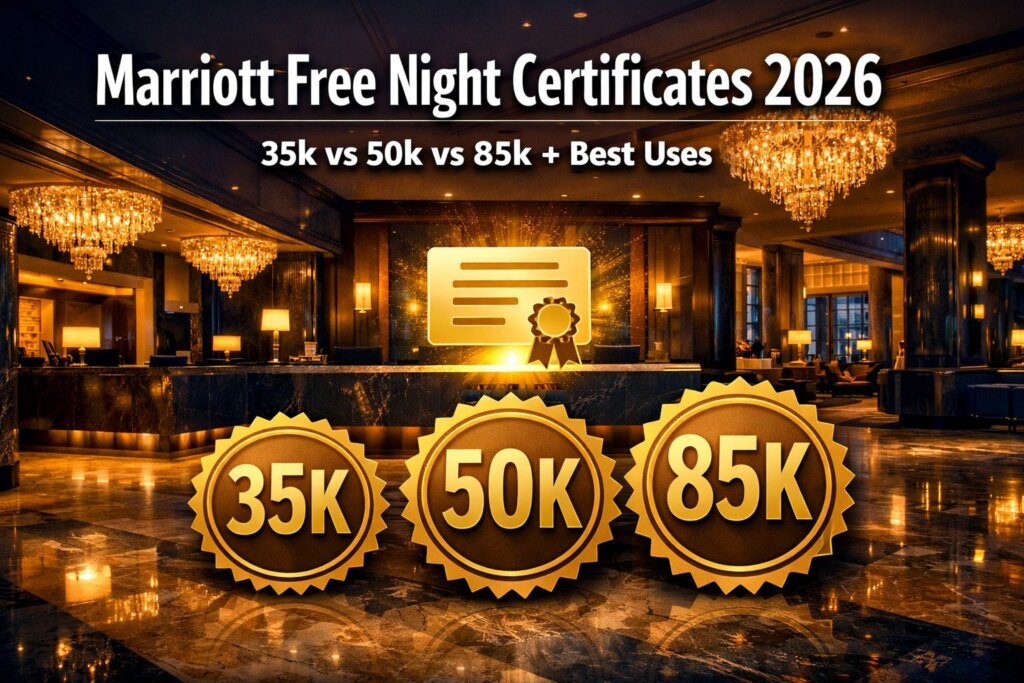 Marriott Free Night Certificates 2026: 35k vs 50k vs 85k + Best Uses Marriott Free Night Certificates 2026: 35k vs 50k vs 85k + Best Uses