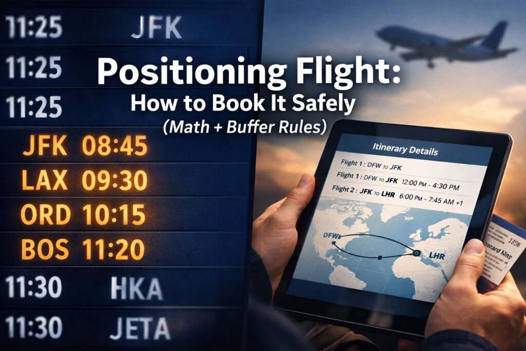Positioning Flight: How to Book It Safely (Math + Buffer Rules)