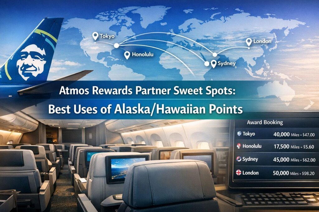 Atmos Rewards Partner Sweet Spots: Best Uses of Alaska/Hawaiian Points