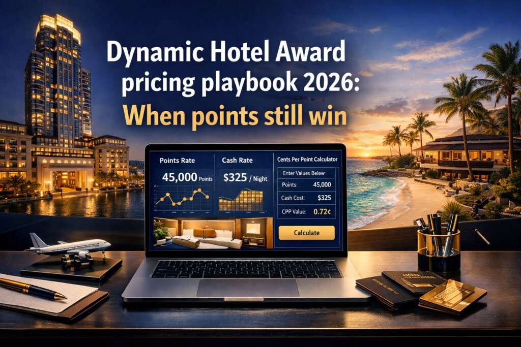 Dynamic Hotel Award pricing playbook 2026: When points still win