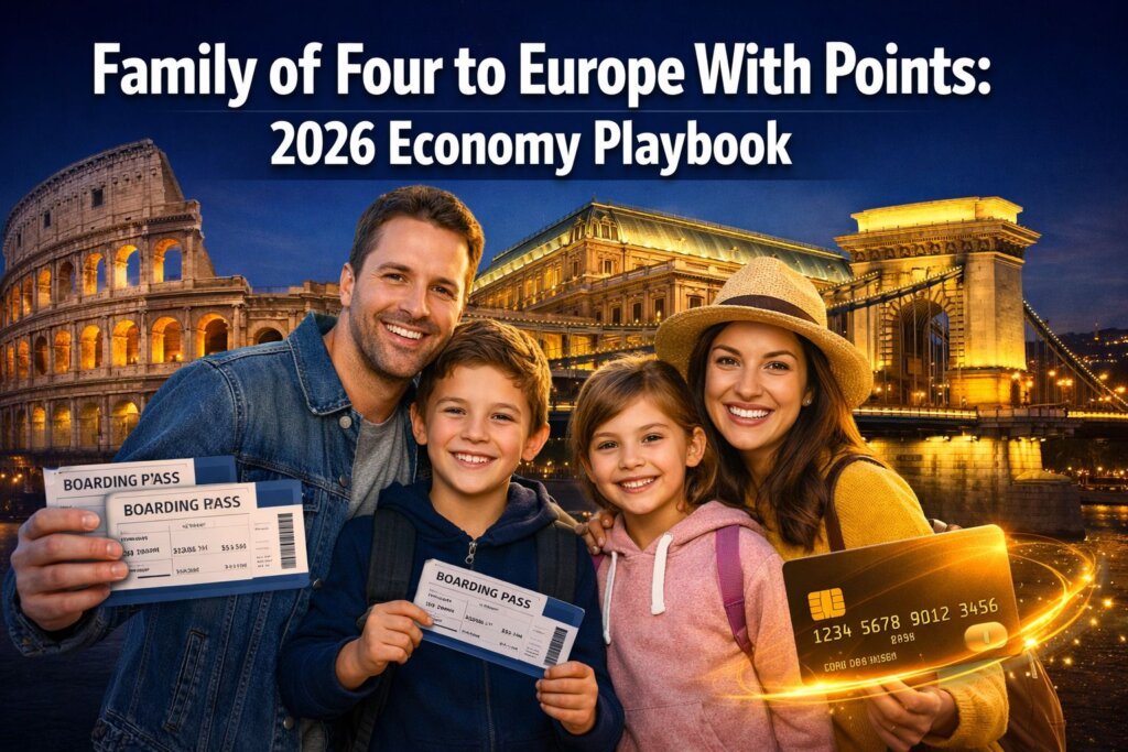 Family of Four to Europe With Points: 2026 Economy Playbook