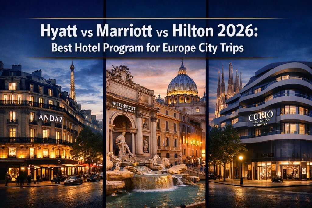 Hyatt vs Marriott vs Hilton in 2026: Best Hotel Program for Europe City Trips