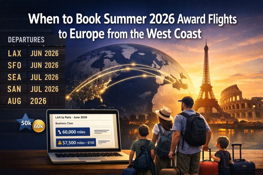When to Book Summer 2026 Award Flights to Europe from the West Coast
