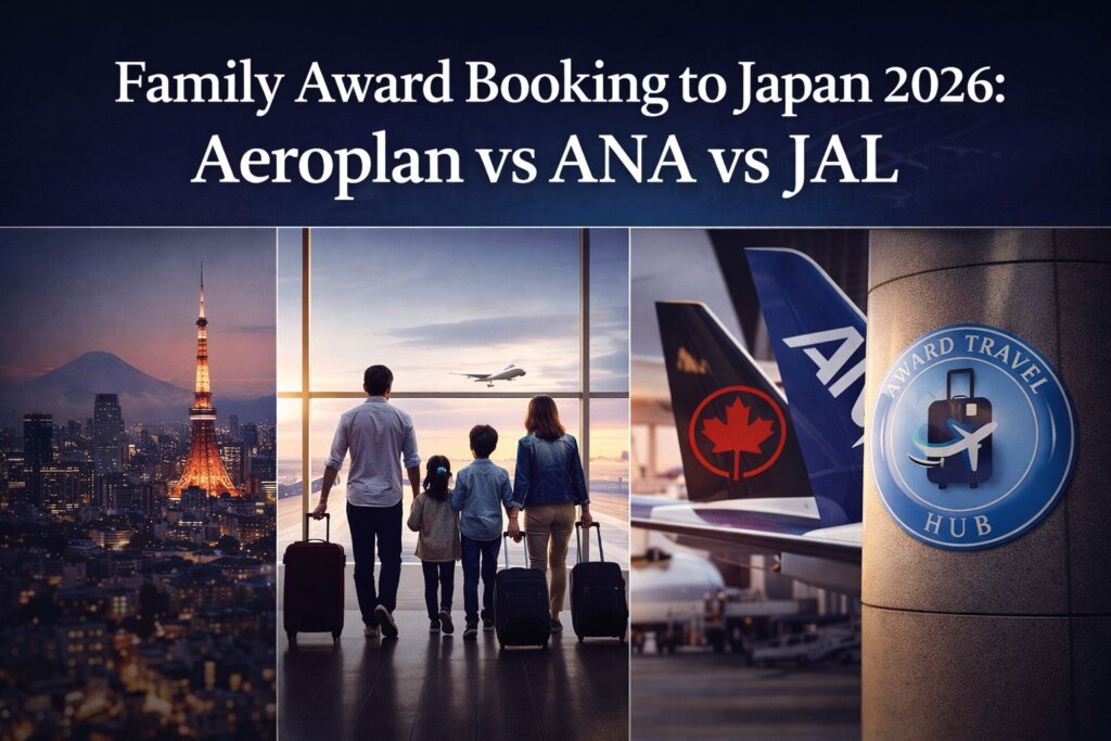 Family Award Booking to Japan in 2026: Aeroplan vs ANA vs JAL Step‑by‑Step