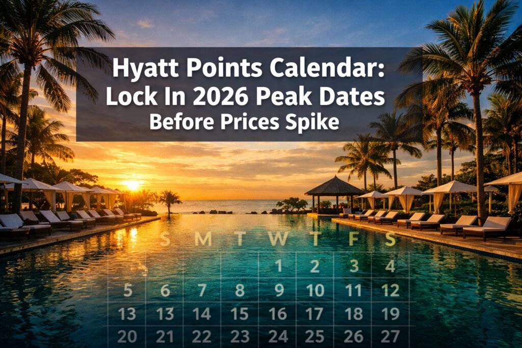 Hyatt Points Calendar and Early Booking Windows: When to Lock In 2026 Peak Dates