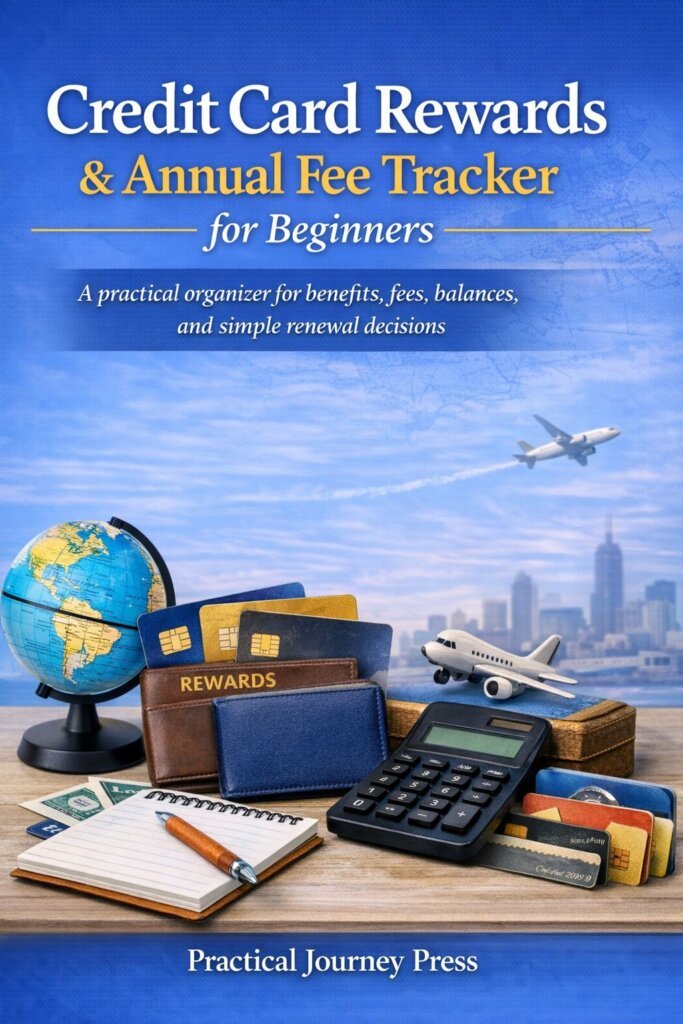 Practical Journey Press Credit Card Rewards Annual Fee Tracker Beginners