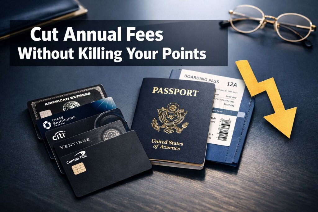 Travel credit card downgrade strategies: cut annual fees without killing your points