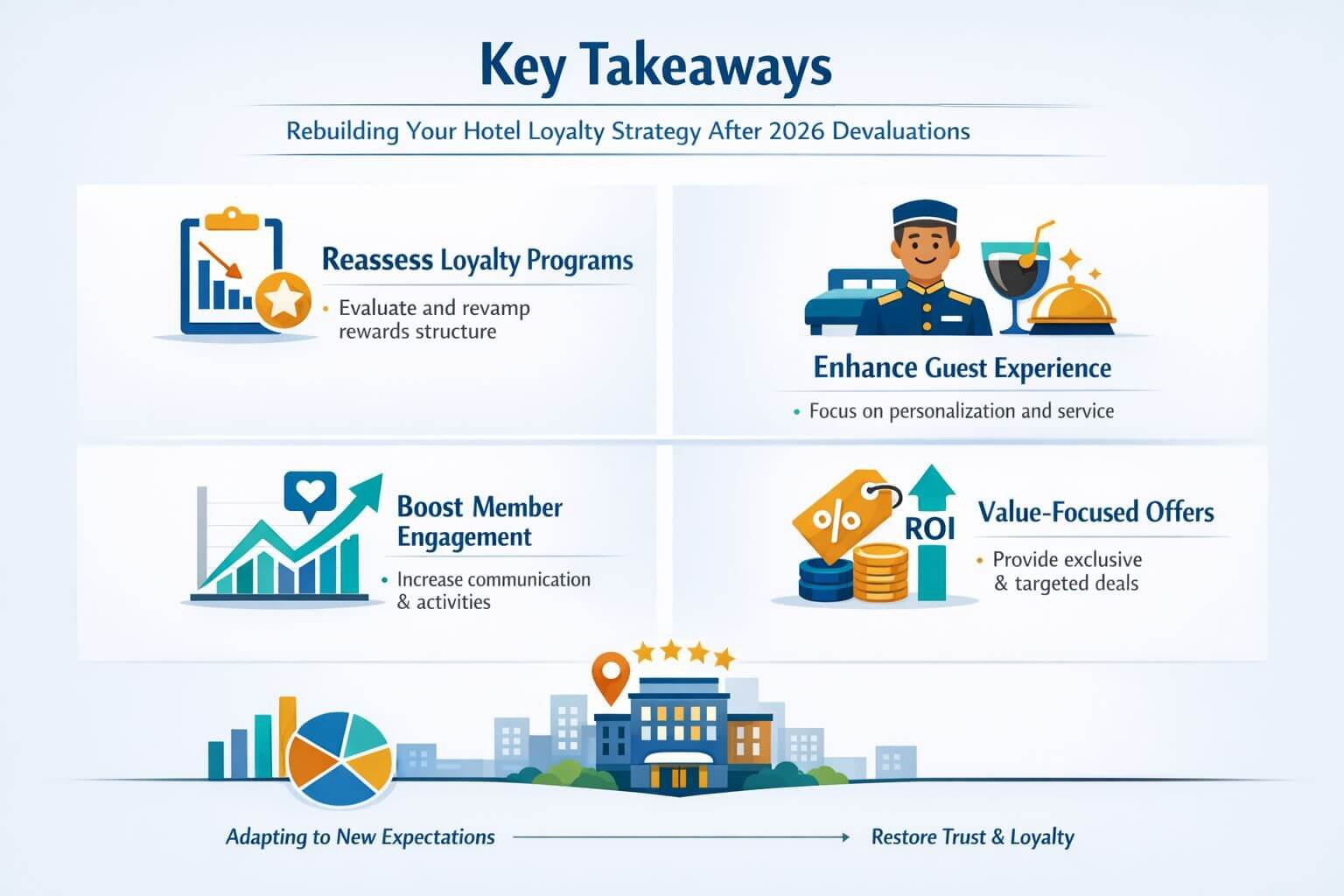 Professional landscape infographic () for article "Rebuilding Your Hotel Loyalty Strategy After 2026 Devaluations", section: