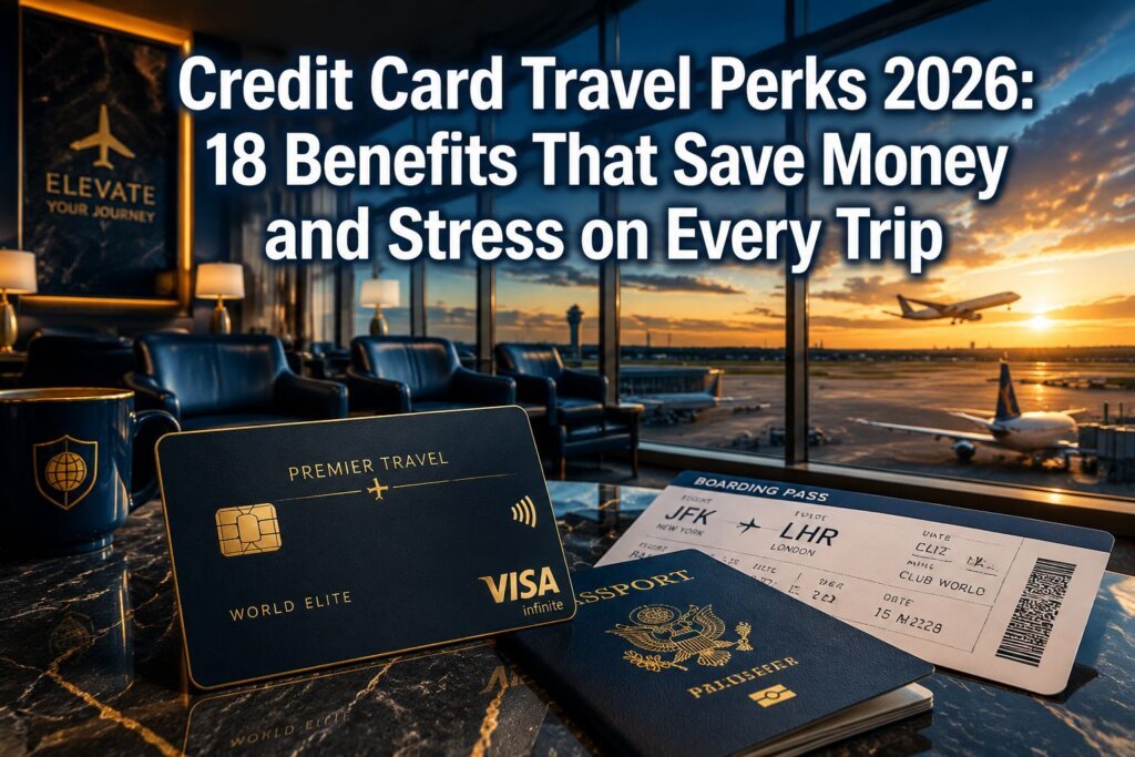 Credit Card Travel Perks 2026: 18 Benefits That Save Money and Stress on Every Trip