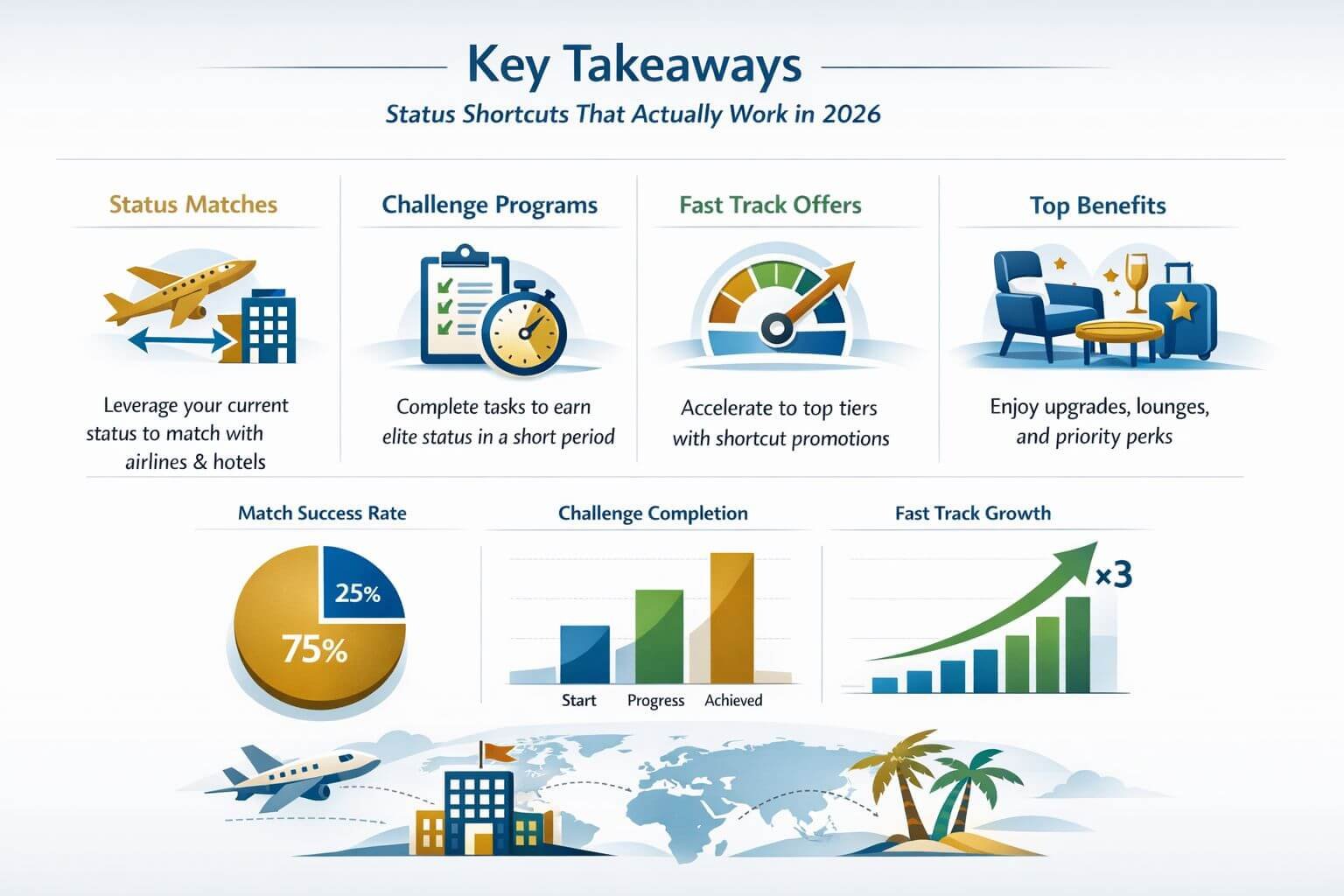 Professional landscape infographic () for article "Status Shortcuts That Actually Work in 2026: Matches, Challenges, and