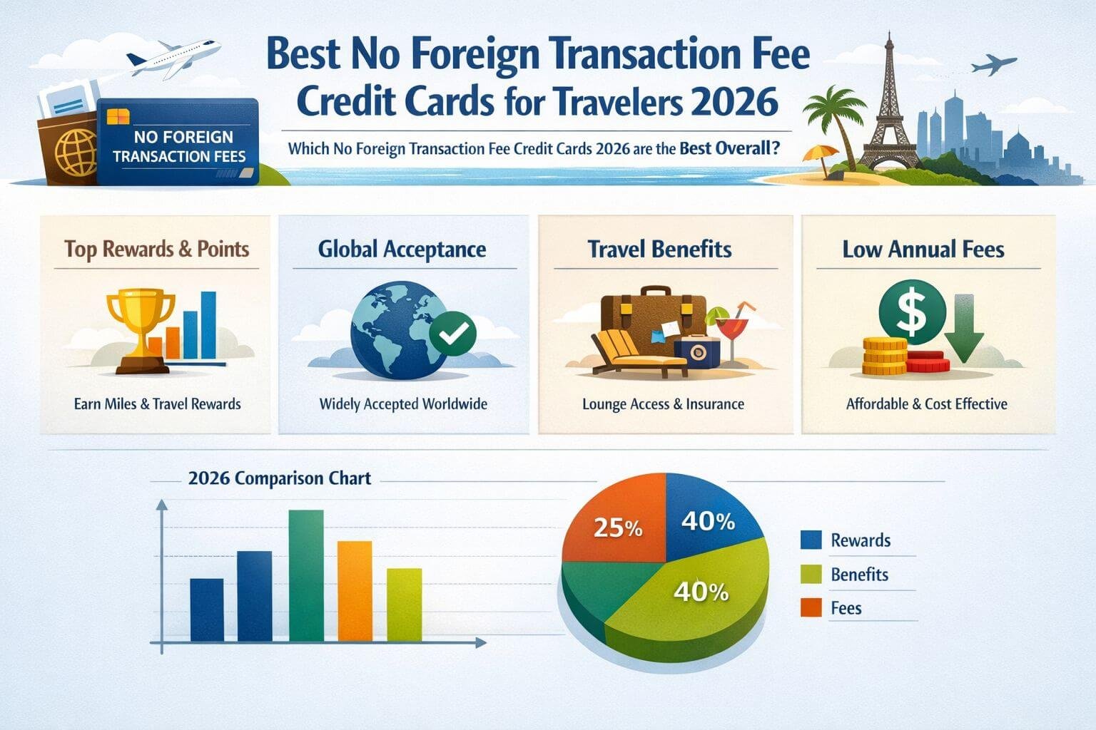 Traveler choosing card features