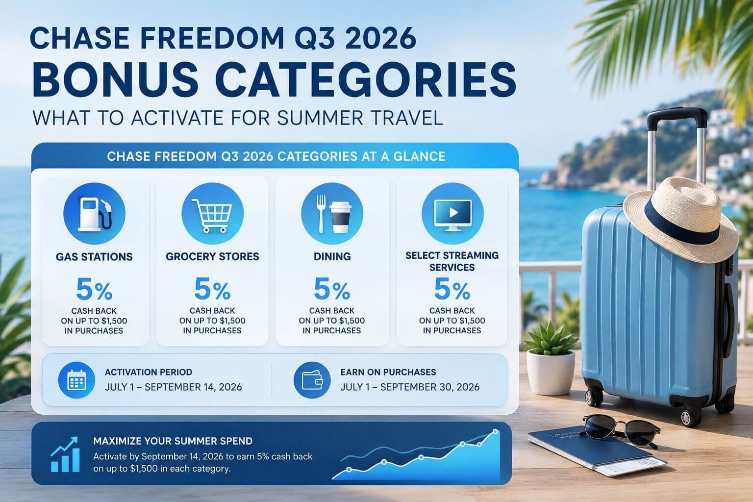 Chase Freedom Q3 2026 Categories at a Glance