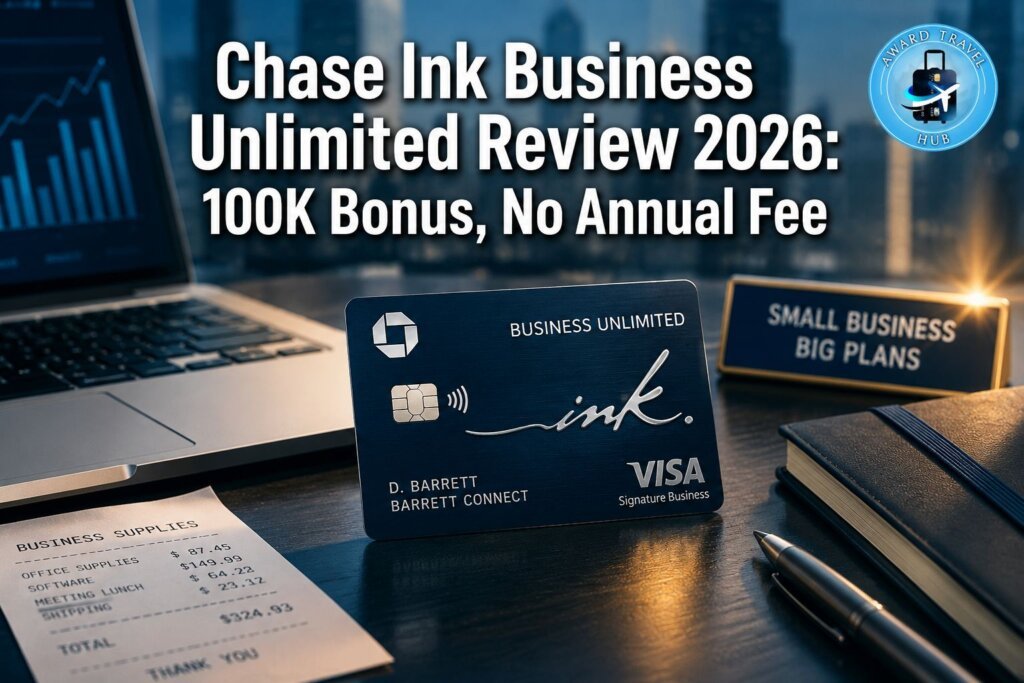 Chase Ink Business Unlimited Review 2026: 100K Bonus, No Annual Fee