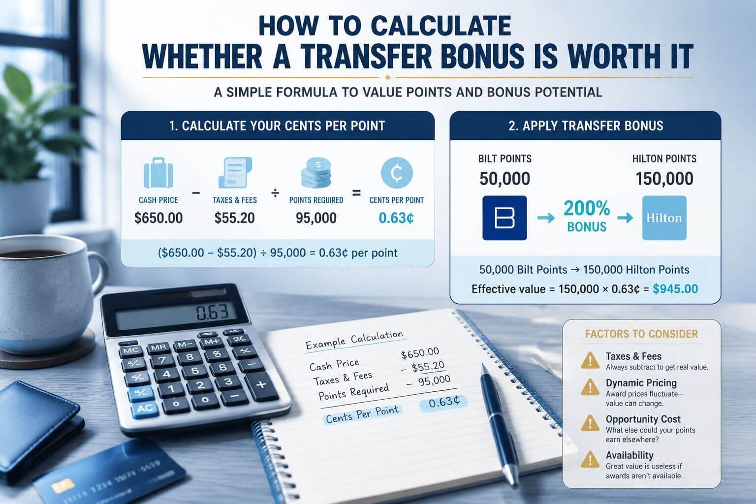 How to Calculate Whether a Transfer Bonus Is Worth It