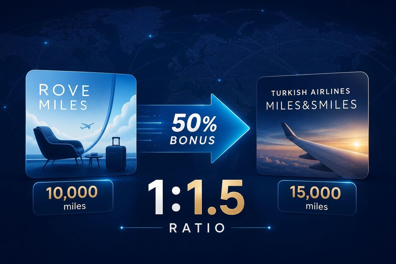 Rove Miles Turkish Airlines Transfer Bonus June 2026: Is the 50% Boost Worth It? Key Takeaways