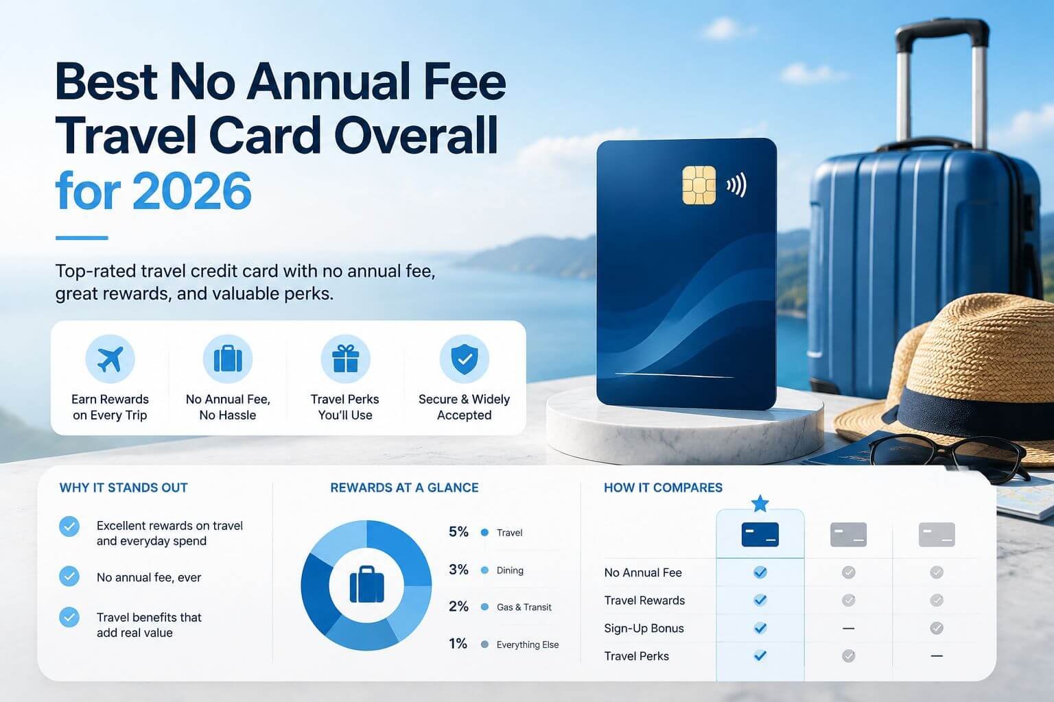 Best Travel Credit Cards No Annual Fee for 2026 Best for Flat-Rate Earning
