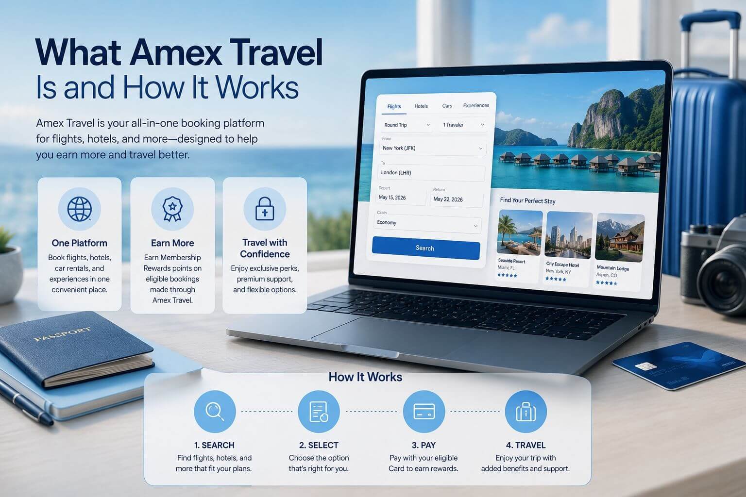 Amex Travel Portal Guide: How to Book Flights and Hotels in 2026 Earning Bonus Points Booking Through Amex Travel