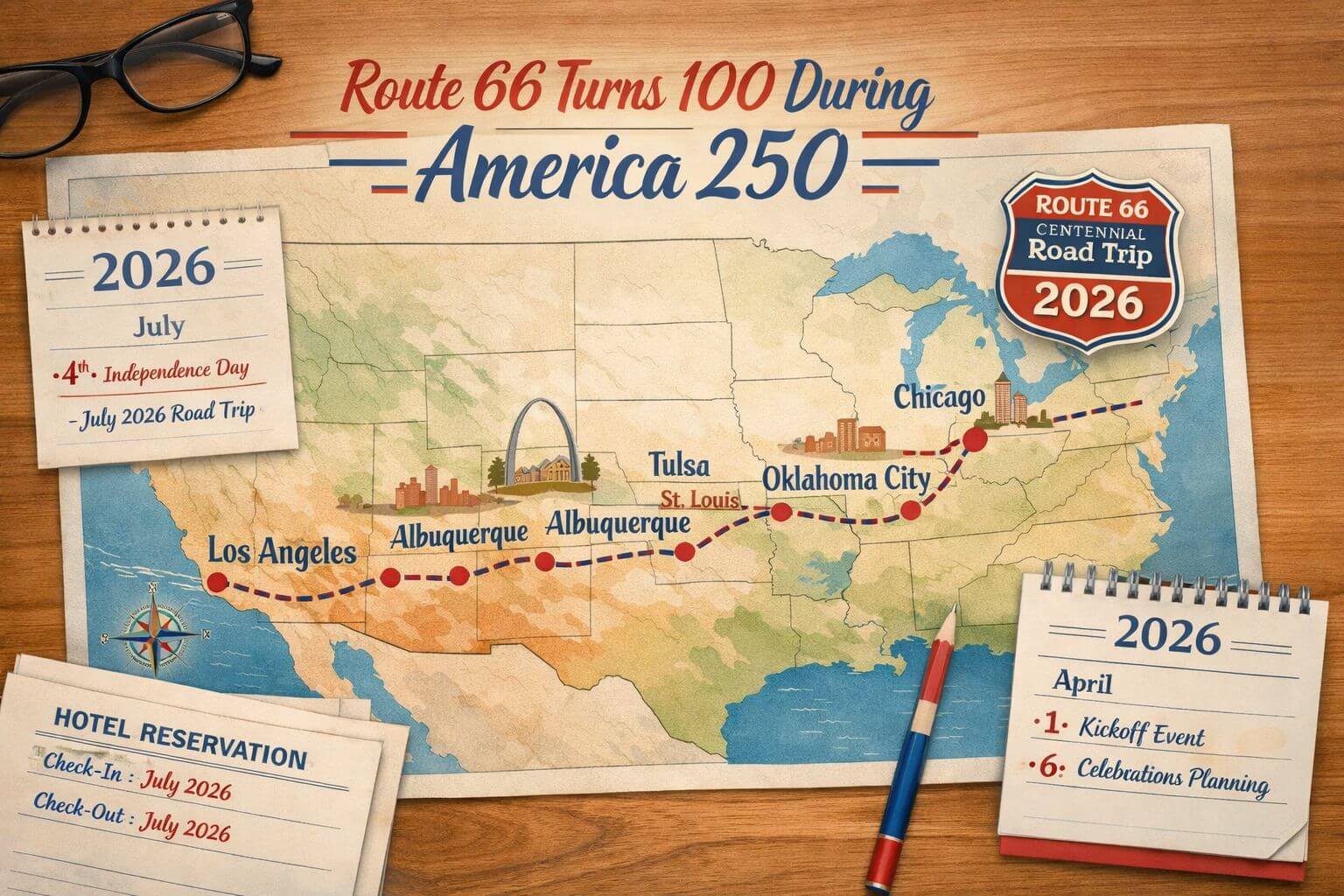 Route 66 Turns 100 During America 250