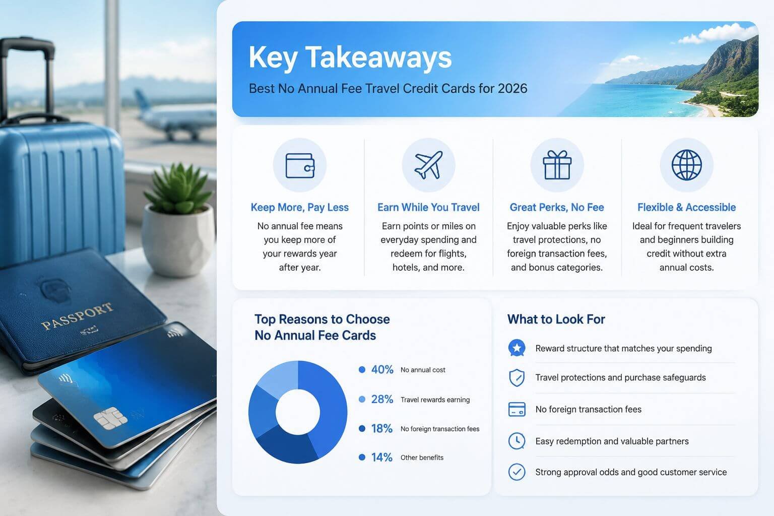 Best Travel Credit Cards No Annual Fee for 2026 Why a No Annual Fee Travel Card Can Make Sense