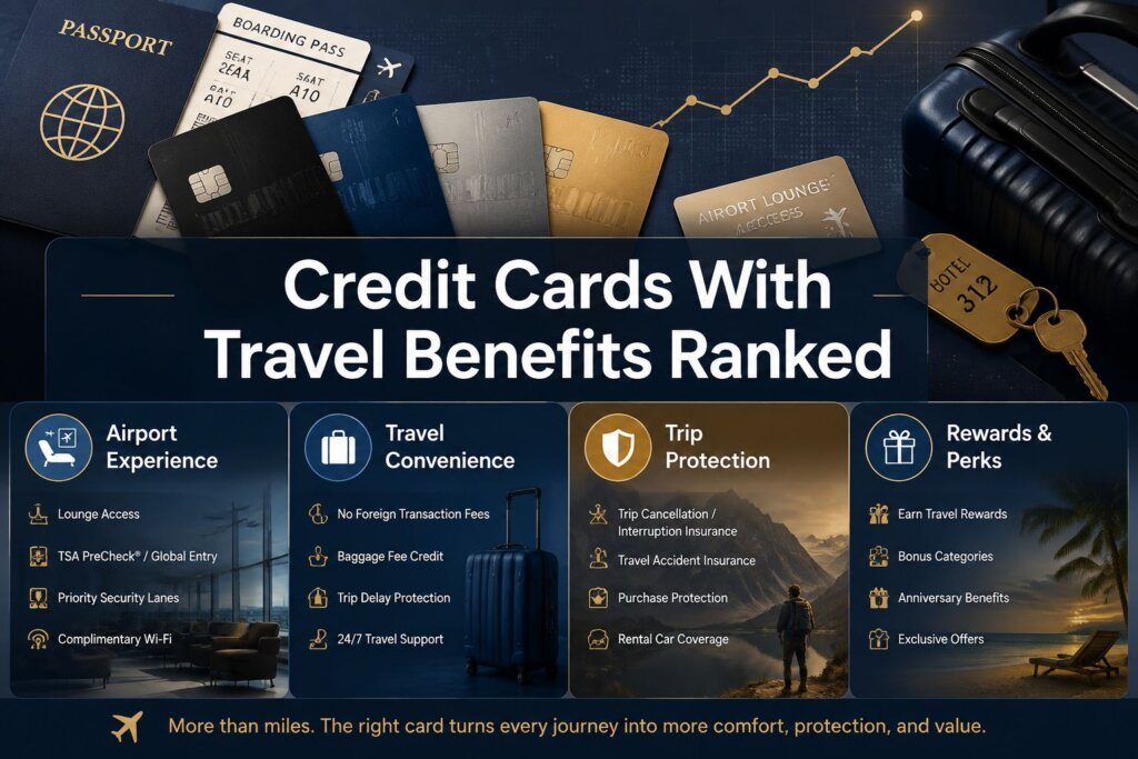 Credit Cards With Travel Benefits Ranked by Real Dollar Value in 2026