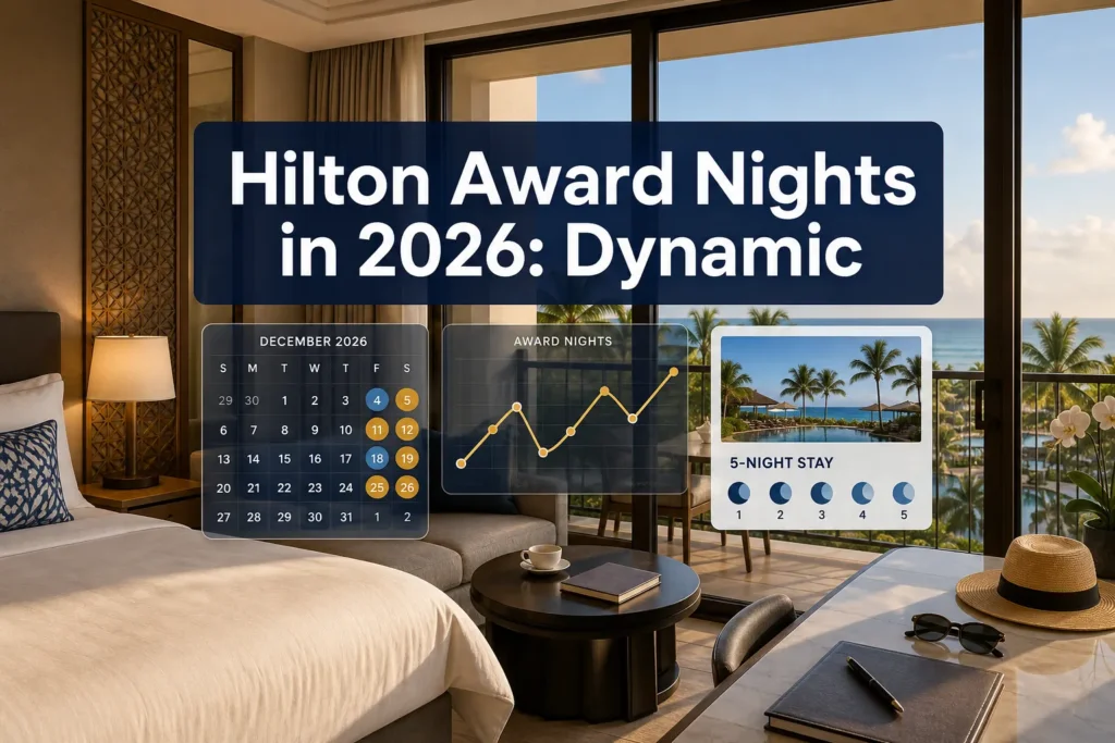Hilton Award Nights in 2026: Dynamic Pricing Bands, 5th Night Free, and Where Value Still Hides Hilton Award Nights in 2026: Dynamic Pricing Bands, 5th Night Free, and Where Value Still Hides