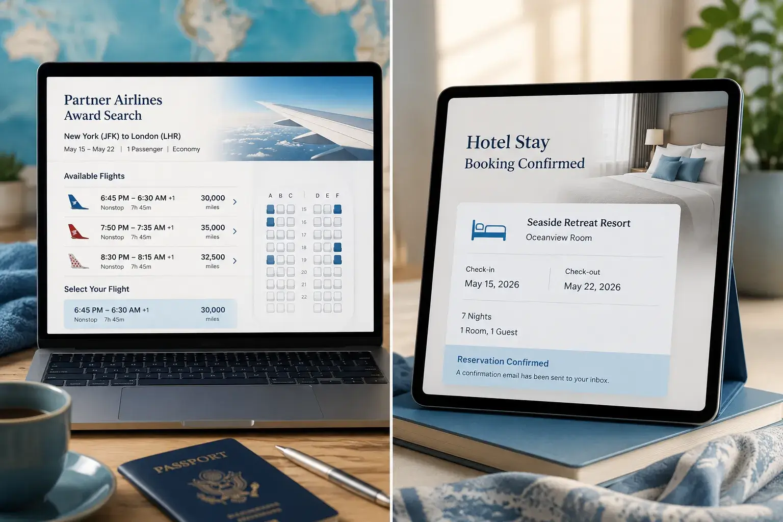 How Points Turn Into Flights and Hotel Nights