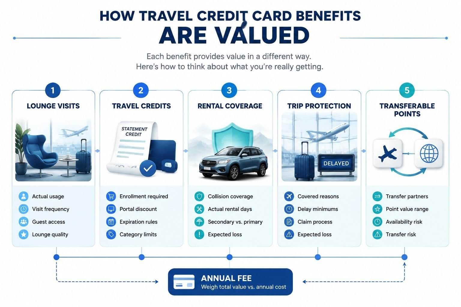How We Priced Each Travel Benefit