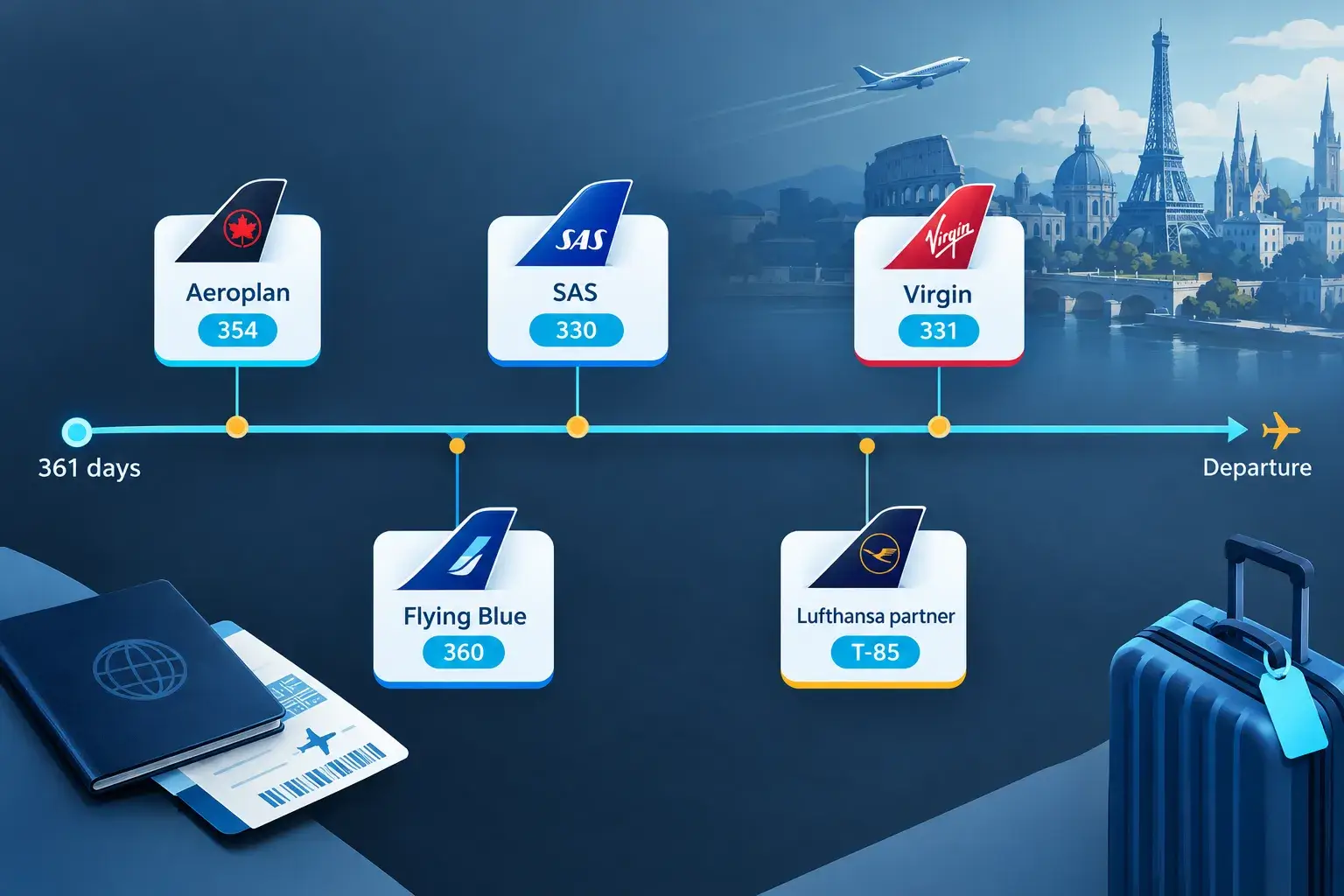 Which Carriers Release Transatlantic Business Space Early Versus Close to Departure