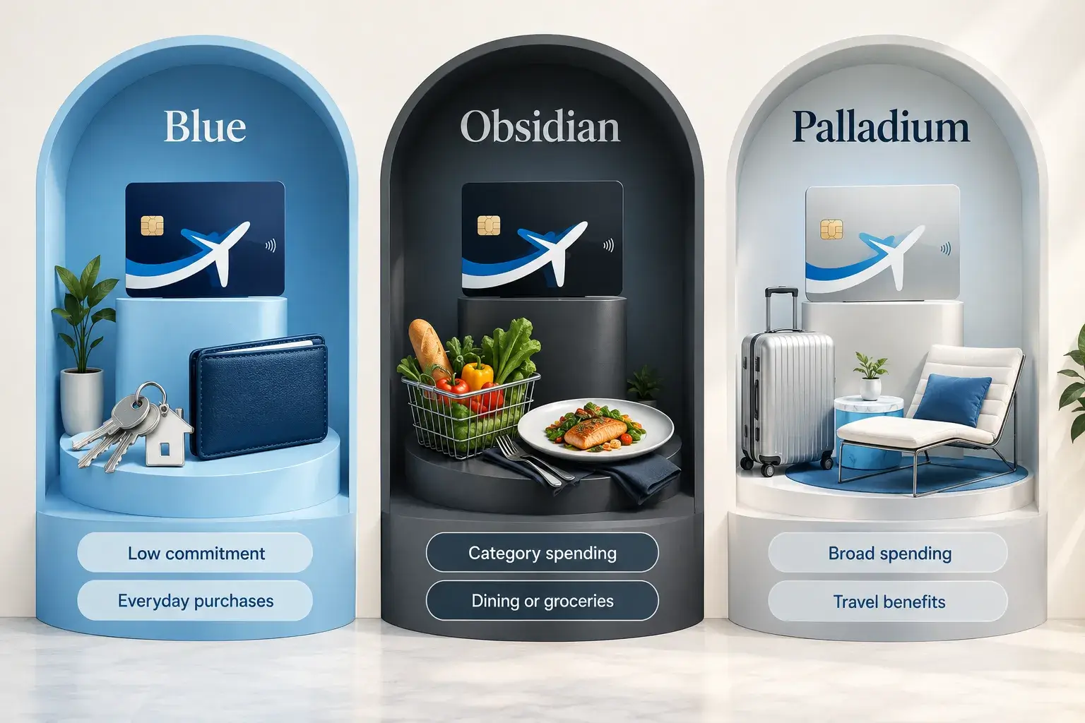 Bilt Palladium Card vs Bilt Blue vs Bilt Obsidian: Which Fits Your Spending in 2026 Bilt's Card Lineup in 2026: Blue, Obsidian, and Palladium