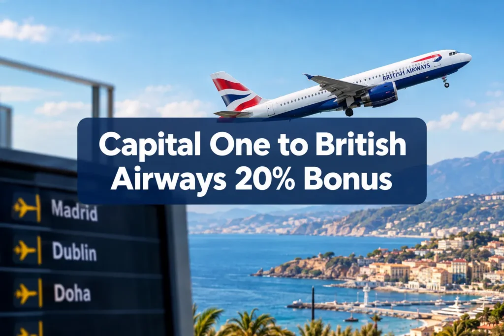 Capital One to British Airways Avios Transfer Bonus: 20% Short-Haul and Partner Sweet Spots