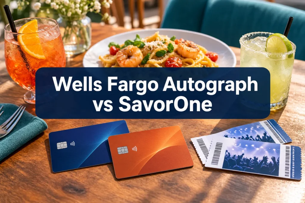 Wells Fargo Autograph vs Capital One SavorOne in 2026: Dining and Entertainment Rewards Compared